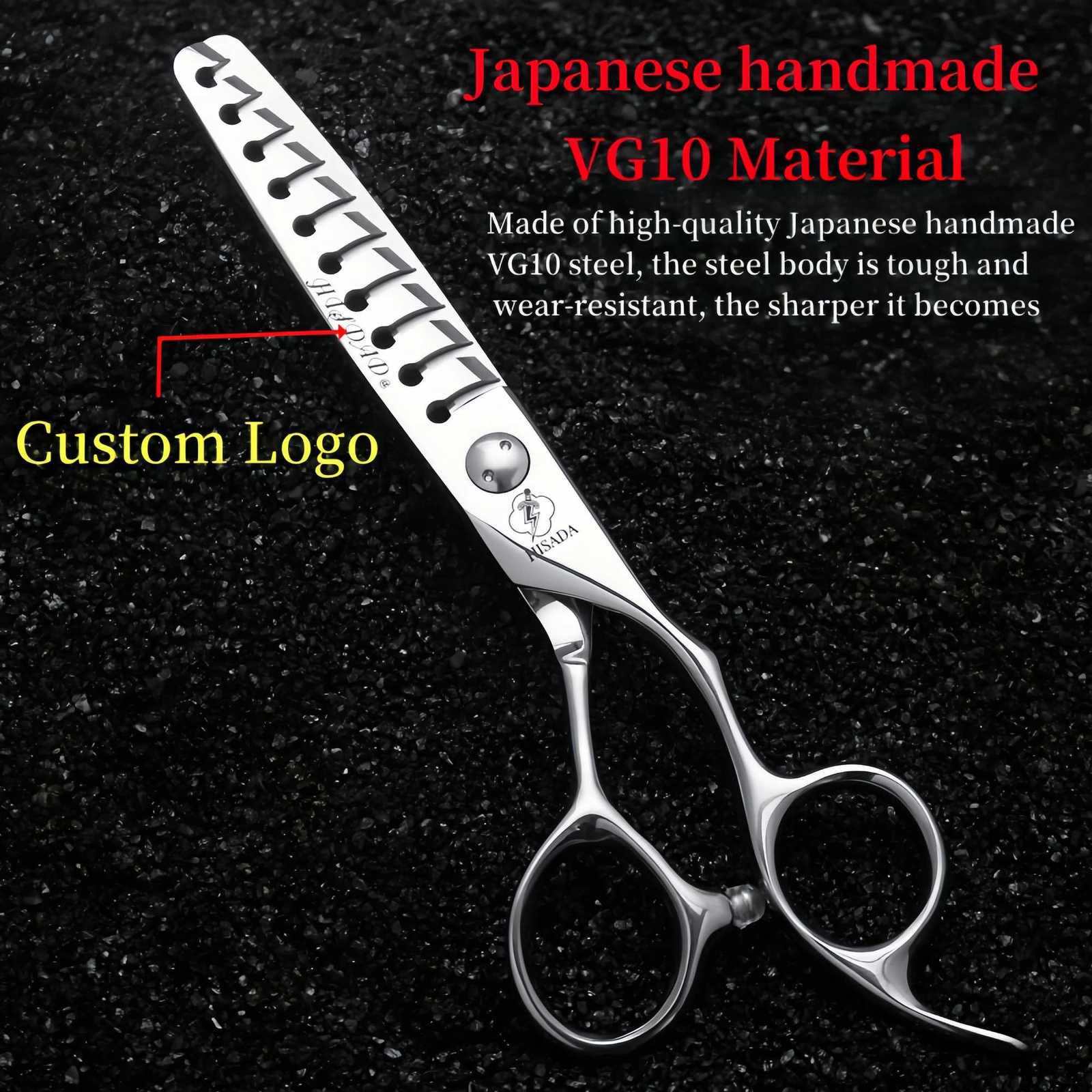 HISADA Professional Hairdressing Scissors Patented Hairdressing Scissors 6.0/6.5/7.0 Inch Scissors VG10 Material W250716
