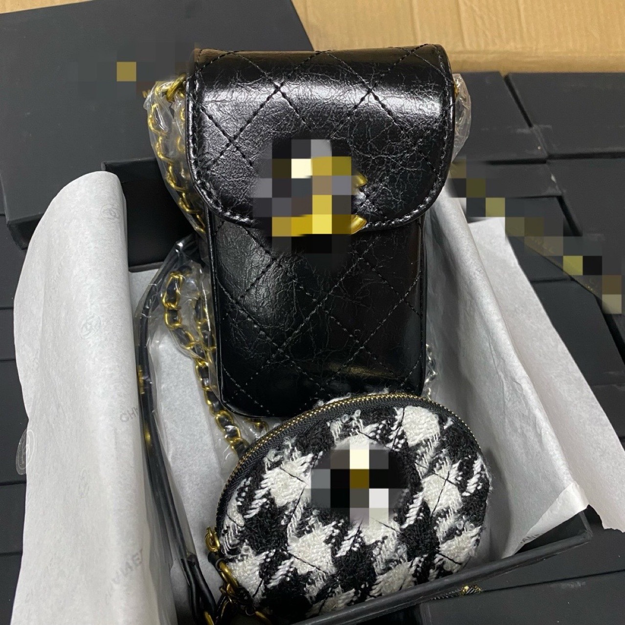 Vip Points Redemption Gifts: 2-in-1 Mobile Phone Case, Single-shoulder Crossbody Women's Bag, Second-hand Oil Wax Leather Mobile Phone Case