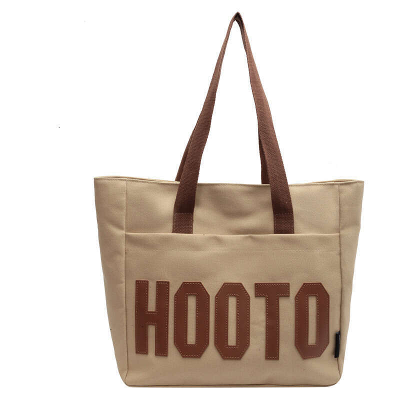 Leather Bag Bucket Bag Tote Bag Korean Style Large Capacity Canvas Female Students Shoulder Bag Class White Tote Bag Portable Handbag For W