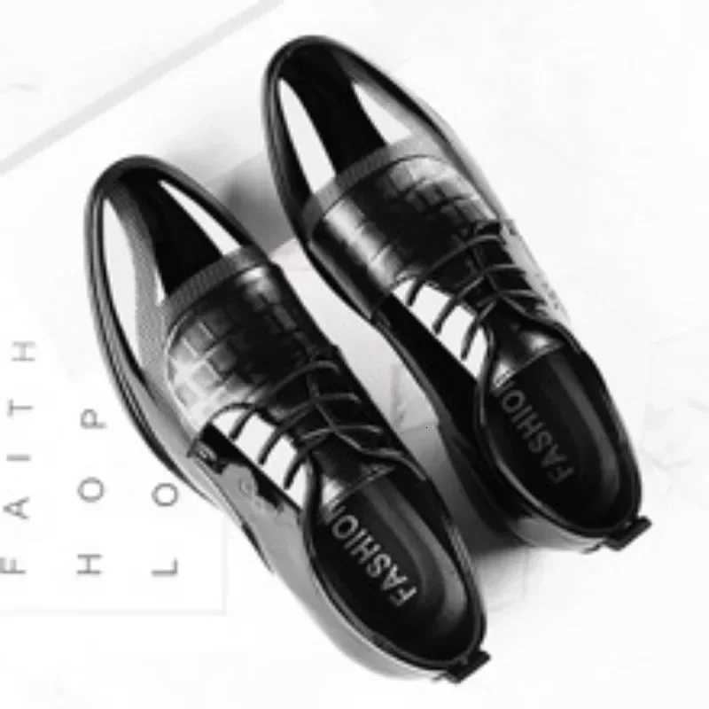 Mens Casual Business Shoes Formal Shoes Lace Up Formal Black Leather Brogues Mens Wedding Party Office Oxford Shoes Y250715