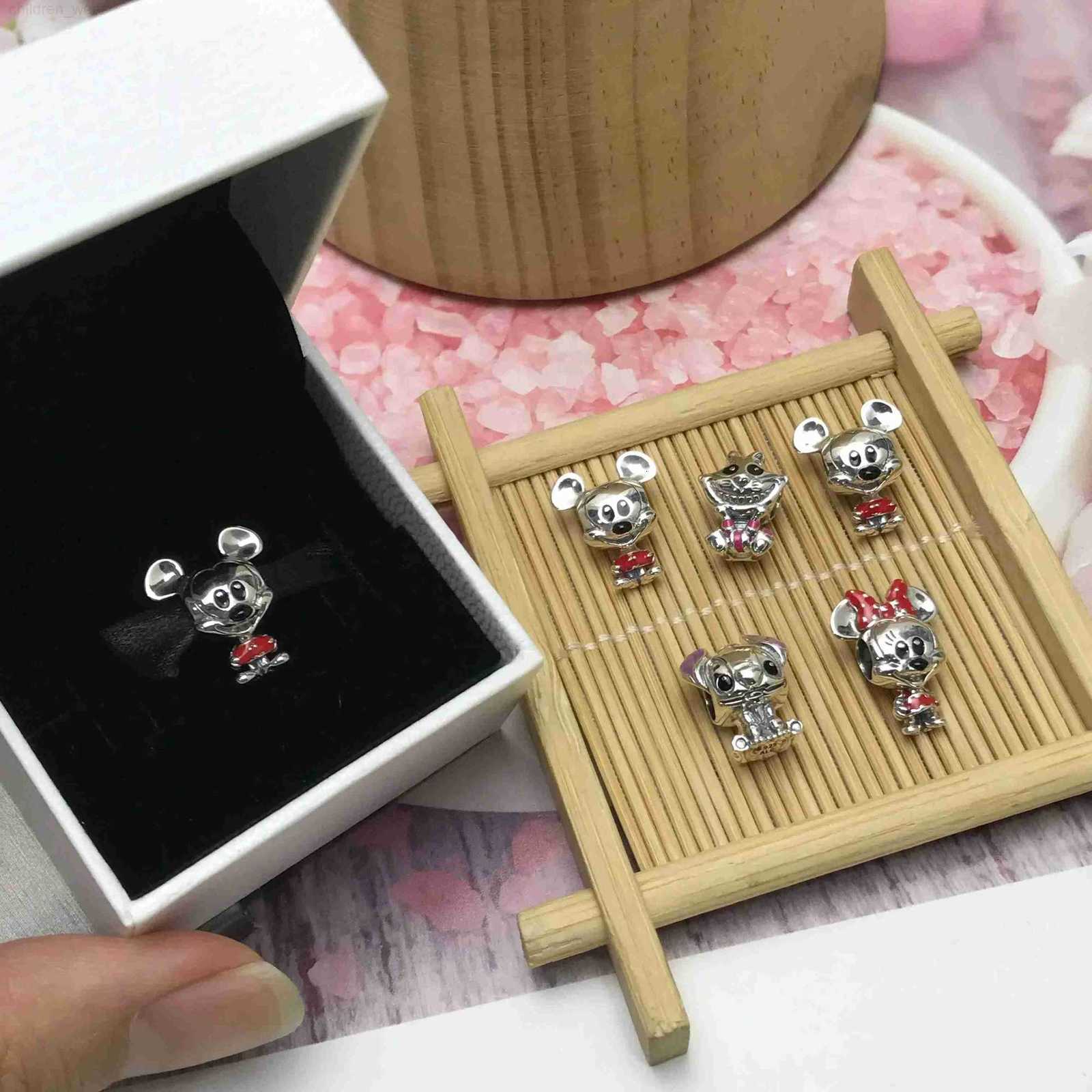 Disney New 925 sterling silver Disney Princess original with model making jewelry for Pan Bracelet DIY Womens Jewelry Gift W20250716