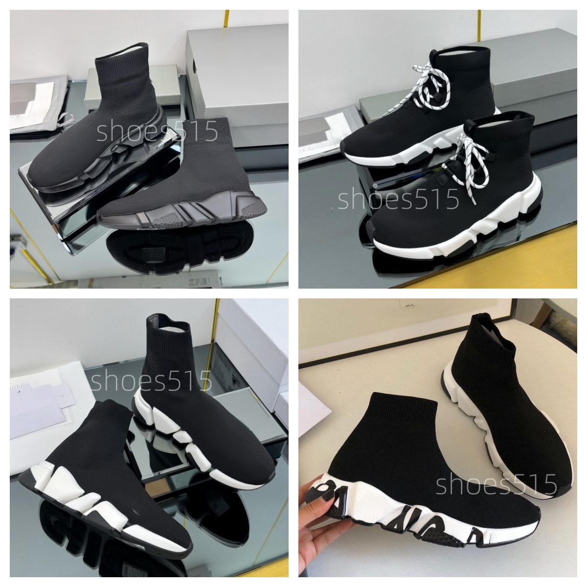 Mens Shoes Designer Sneakers Running Shoes Women For Men Speed 2.0 Lace Up Trainer White Black Shoe Graffiti Trainers Womens High Top Sneaker