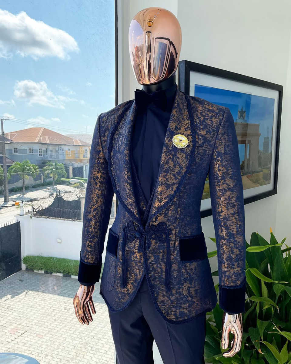 Classic Wedding Men Suits New Business Buckle Suit Fit Slim Tailor-Made Groom 2-Pcs Coat Pant Formal Occasions Party Plus Size Customized M253446
