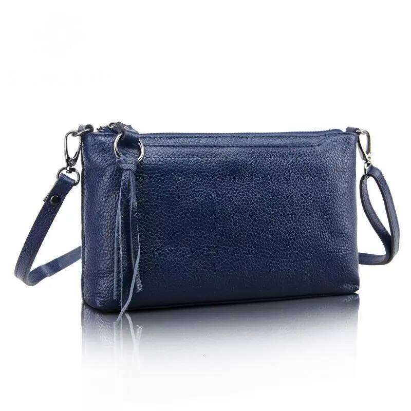 Fashion Messenger For Genuine Leather Mini Clutch Bag real leather solid Women shoulder bags Casual lady handbag