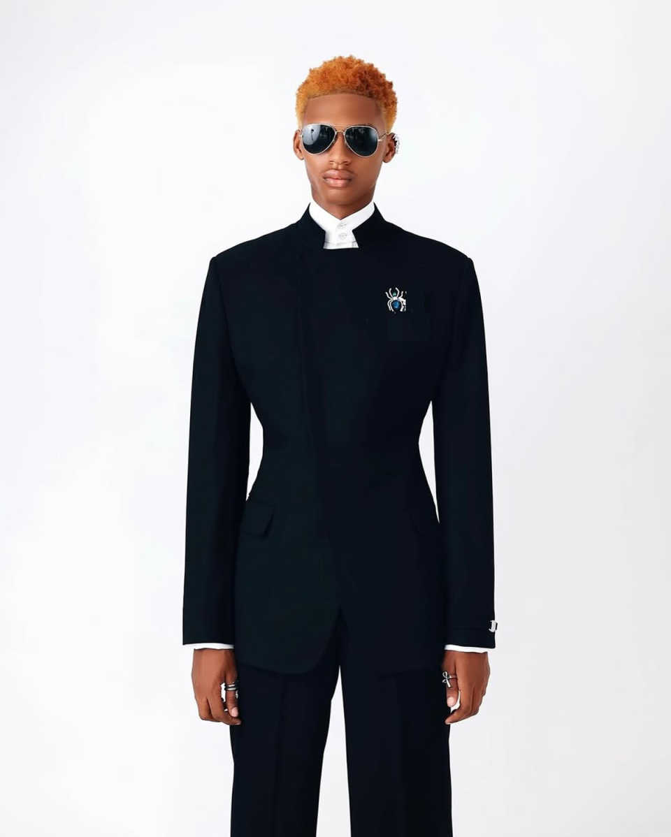 New Wedding Men Suits Stand Up Collar Business Suit Loose Tailor-Made Groom 2-Pcs Coat Pant Formal Occasions Party Plus Size Customized M253447