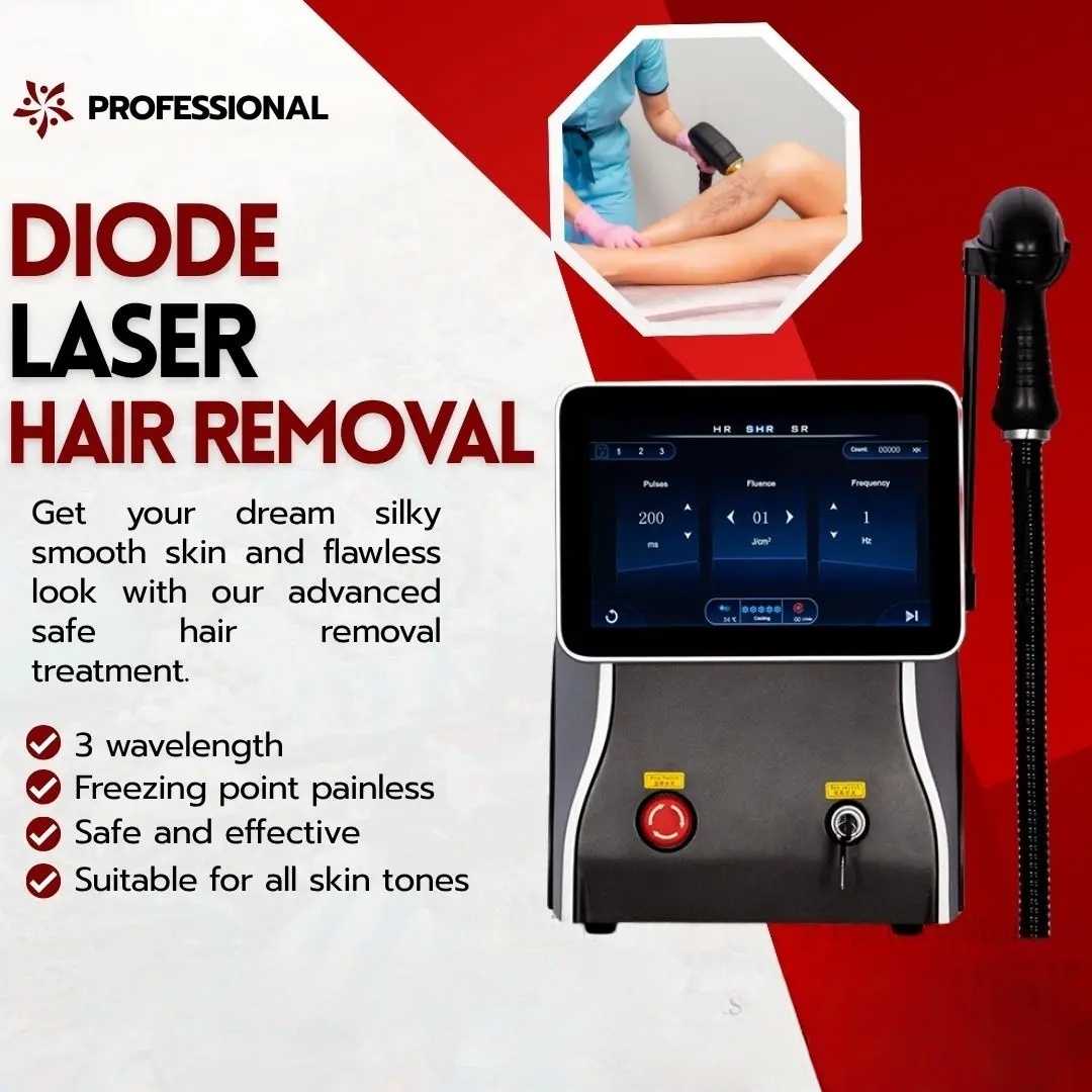 2025 New 3500W Laser Ice Platinum 3 Wavelength 755nm 808nm 1064nm Ice Diode Laser effective Hair Removal Machine