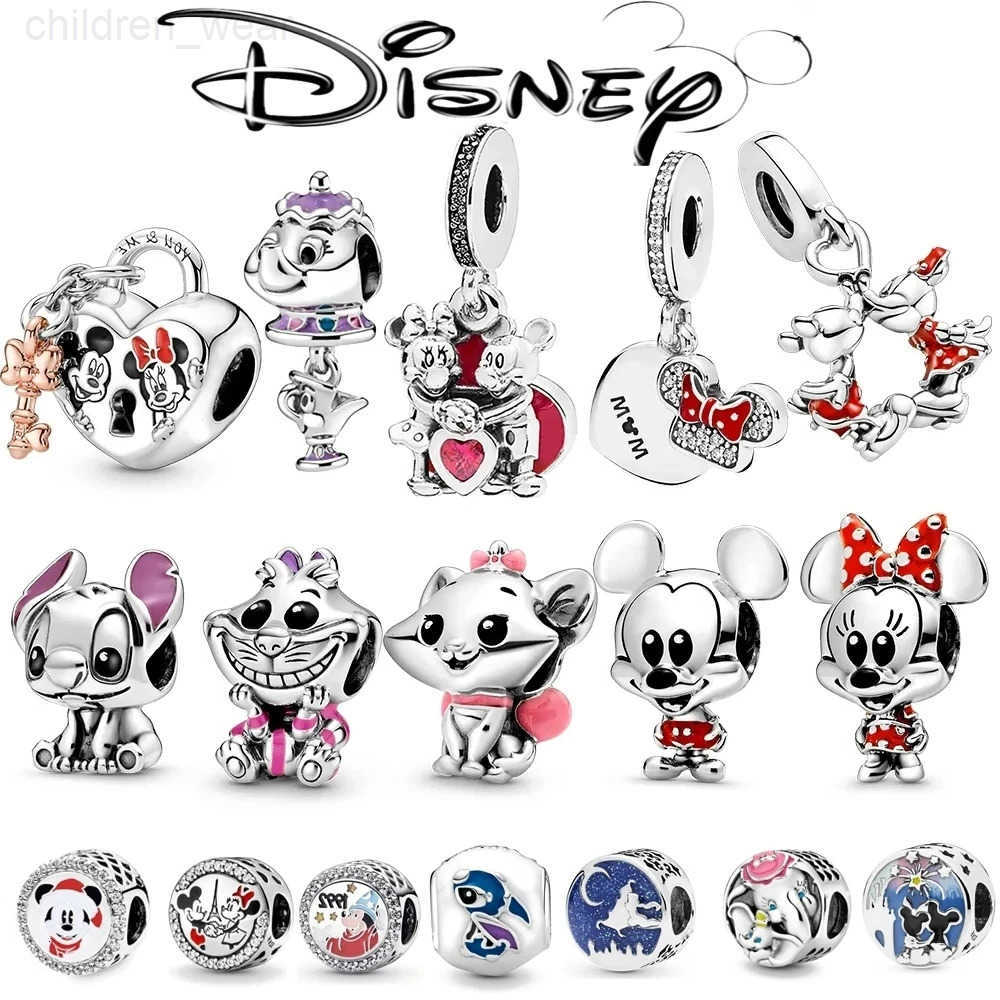 Disney 2023 NEW Christmas Halloween Gift Aoger Disney Jewelry Mickey Minne Charm Original Bracelet Bead Fit W20250716