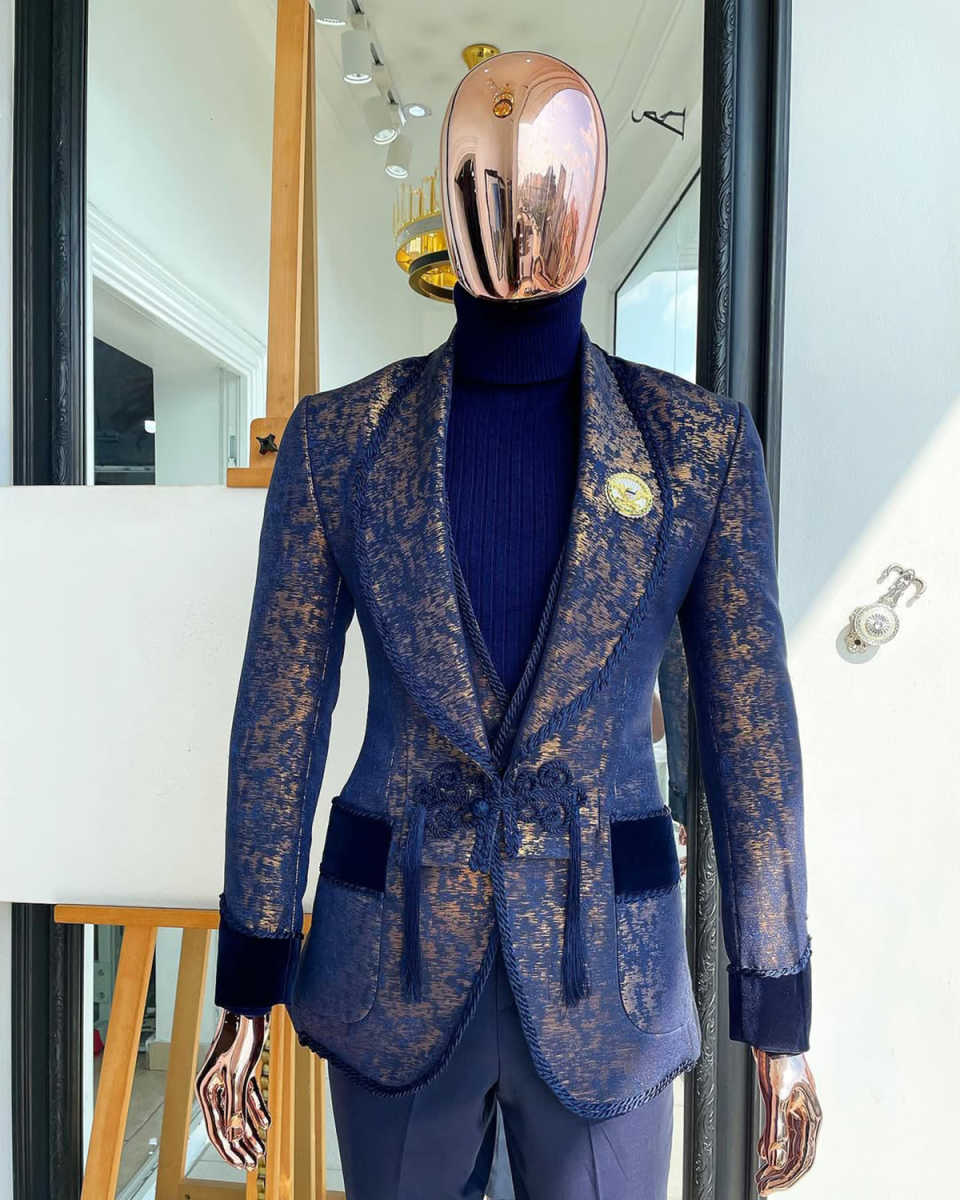 Classic Wedding Men Suits New Business Buckle Suit Fit Slim Tailor-Made Groom 2-Pcs Coat Pant Formal Occasions Party Plus Size Customized M253446