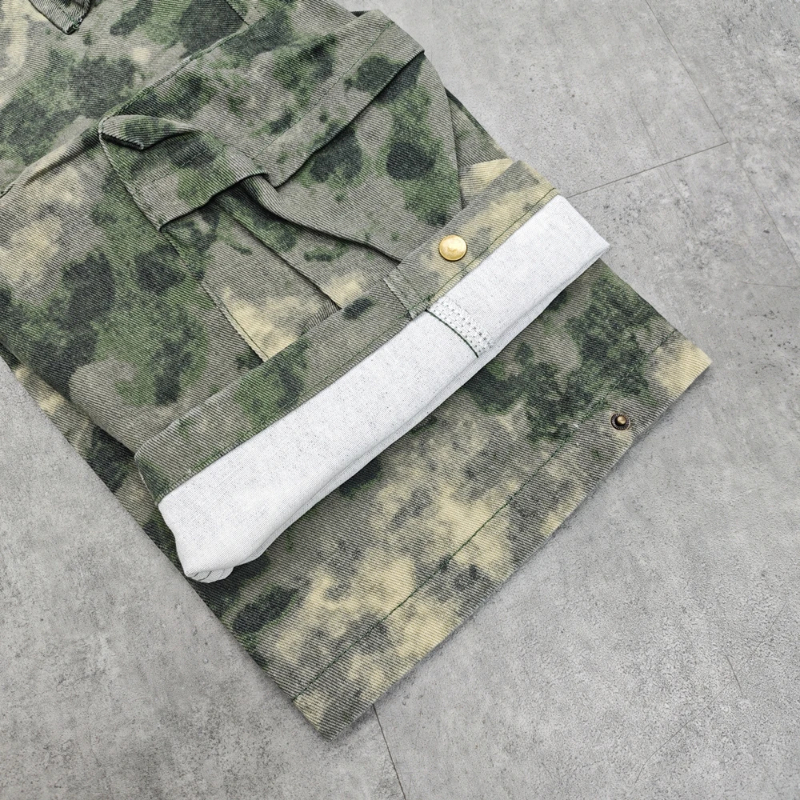 Fashion Cleanfit Style Camouflage Loose Oversize Vintage Streetwear Trousers High Street Casual Cotton Cargo Pants For Men Z260315