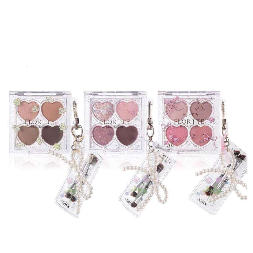 FLORTTE Korean Makeup Eyeshadow Palette Narcissism Series Four-Color Sleeping Silkworm Eye Shadow lti-pose brightens X250716