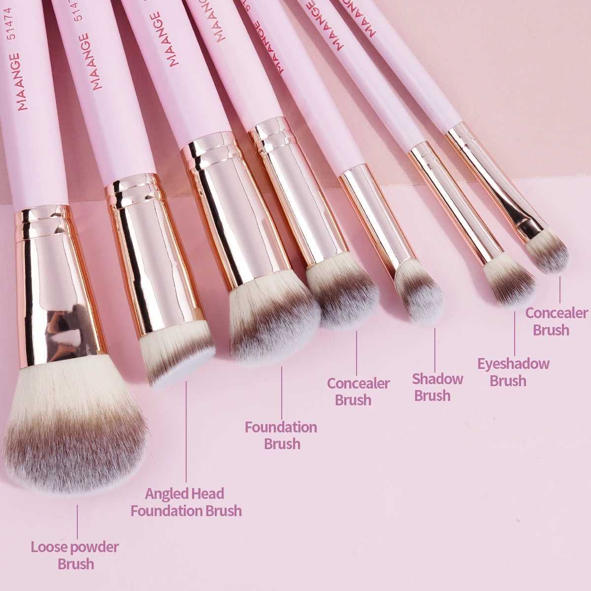 7PCS Makeup Brush Set Foundation Concealer Eyeshadow Makeup Brush for Liquid Cream Soft Fluffy Cosmetic Makeup Tools XJ2500716