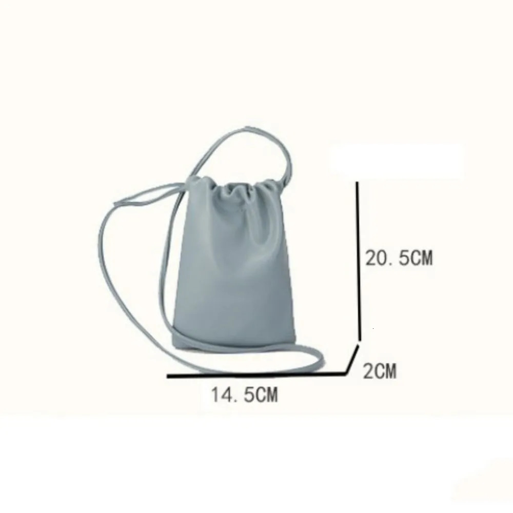 Pu Leather Women Handbags Large Capacity Candy Color Crossbody Bags Solid Flap Mini Bucket Bag 250714