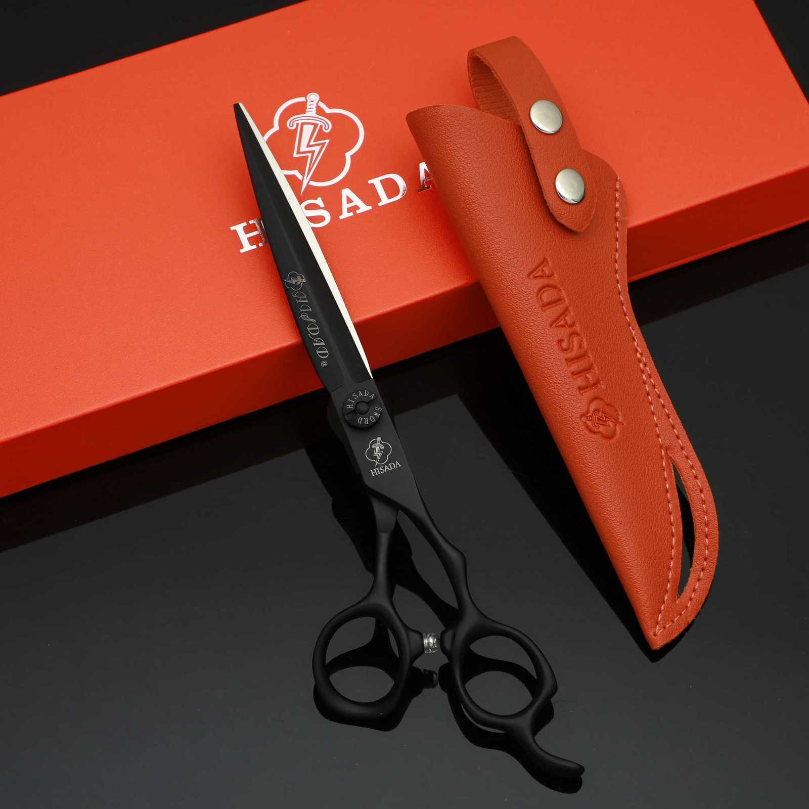 6.0 6.5 7.0 inch Handcrafted VG10 Material Barber Scissors Set HISADA Hair Scissors Professional Barber Scissors W250716