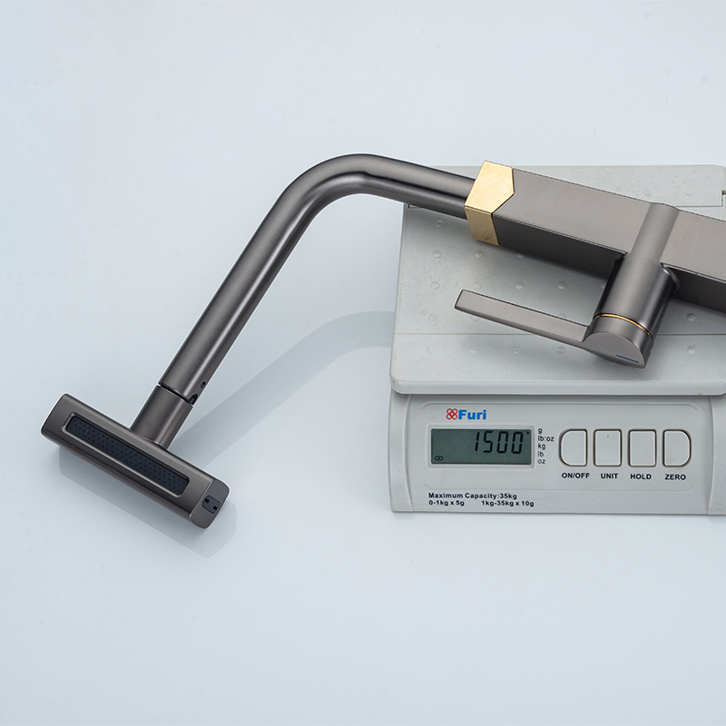 Pull-Out Kitchen Faucet with Hot & Cold Rotating Spout for Sinks