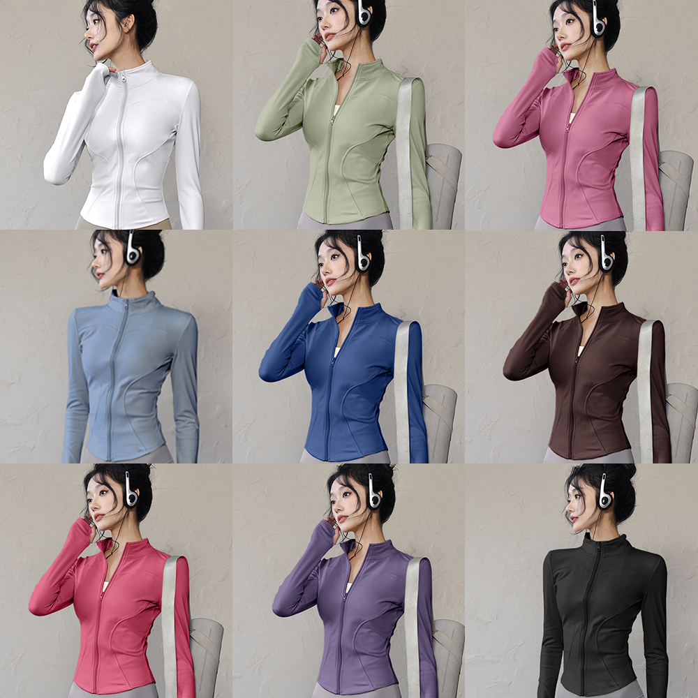 Women's Yoga Gold Zipper Set and Long Sleeve Jacket Shorts Pants Sports Shaping Tight Fitness Yoga pants sportswear sports pants