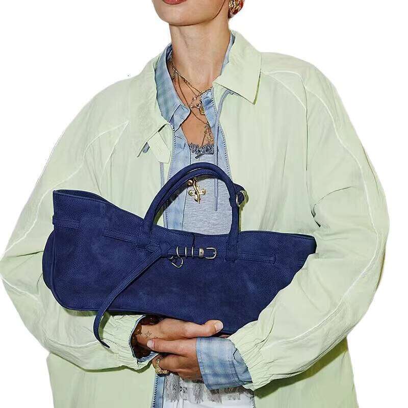 Elegant Women's Suede Handbags With Distinctive Accessories Inspired by K-Pop Stars