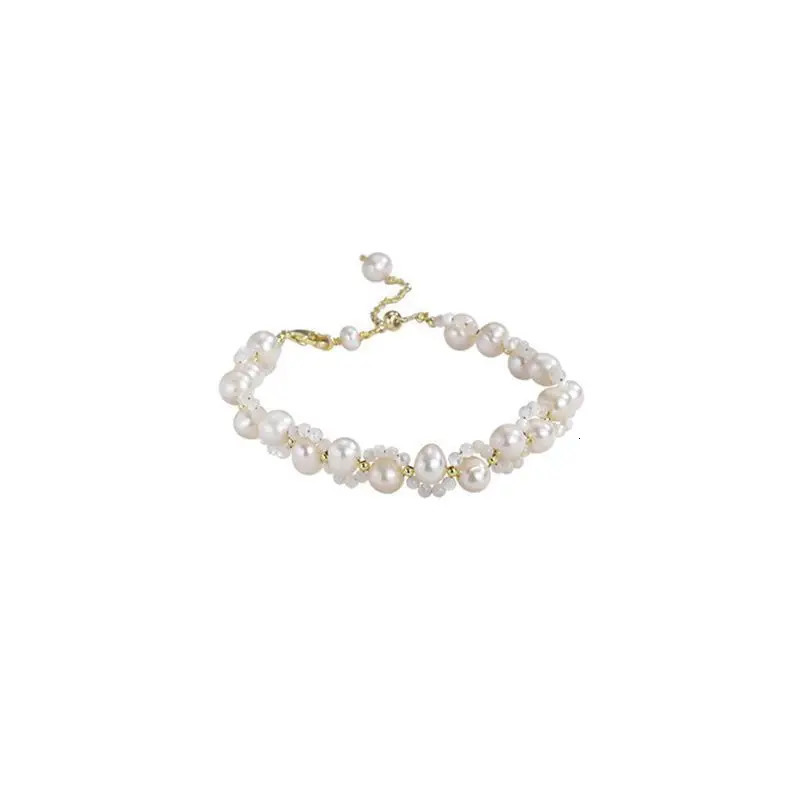 100% Natural Freshwater Pearl Elegant Cat Feet 14K Gold Filled Ladies Charm Bracelet Promotion Jewelry For Women Gifts 250712