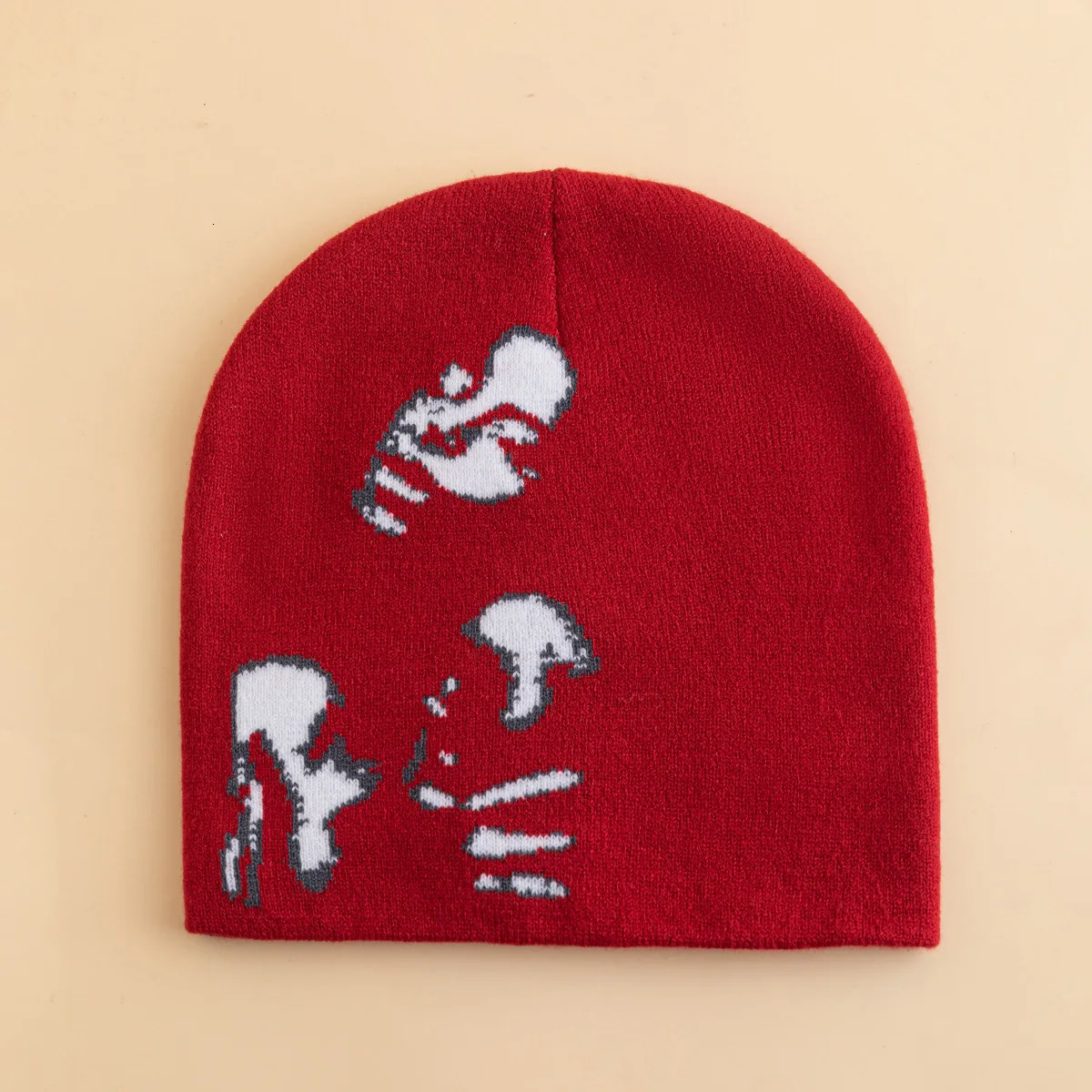 Fashion Printed Knitted Hat Women Men Couple Warm Y2K Beanies Bonnet Wool Skullies Hoods Lady Accessories Hip hop Gorra 250715