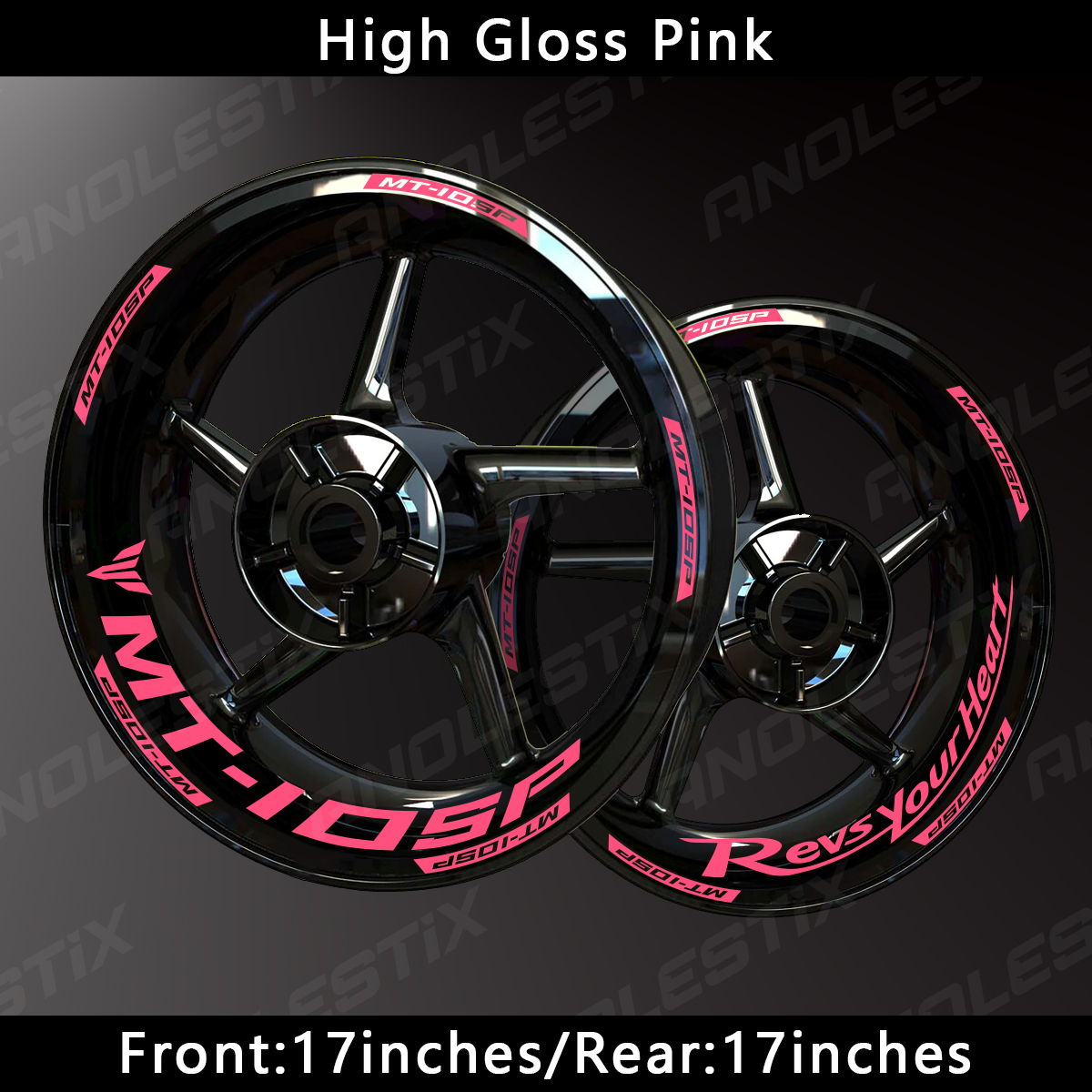 AnoleStix Customized Reflective Motorcycle Wheel Sticker Hub Decal Rim Stripe Tape For YAMAHA MT-10 SP MT10 SP