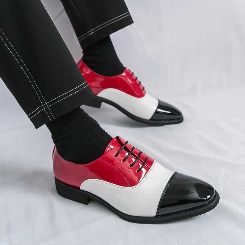 Business Men Formal Leather Shoes Men Lace-up Business Office Fashionable Elegant Leather Shoes Banquet Shoes Size 38-46 Men Shoes Y250715