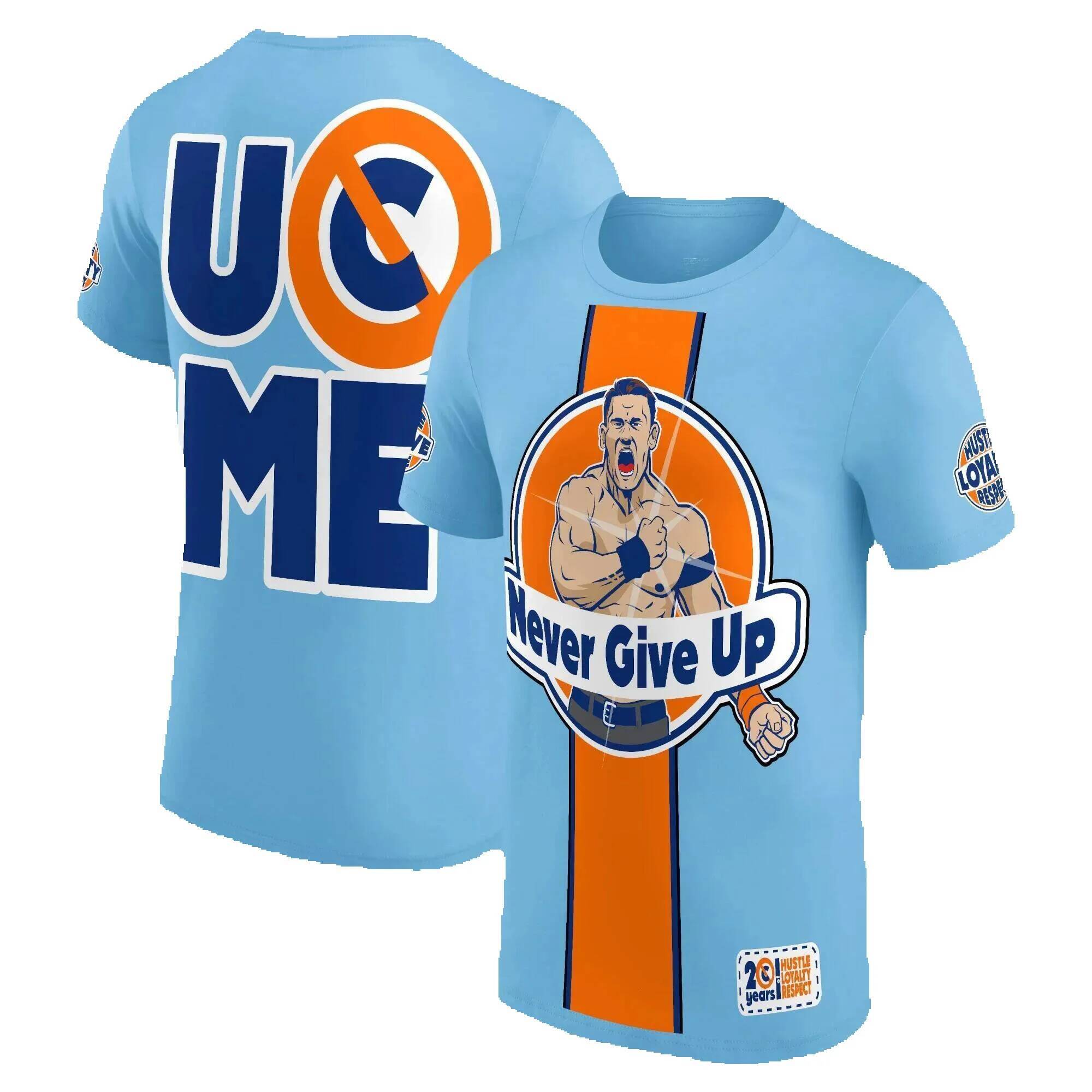 John Cena Wrestling T-shirt Men, Summer Sports T-shirts for Outdoor Sports, Unisex Round Neck T-shirts, Short Sleeve T-shirt, Men's Casual Clothi