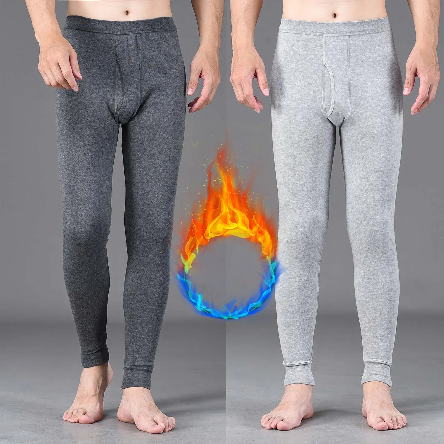 100% Pure Cotton Thermal Underwear Bottoms Mens Underwear Legging Pantyhose Winter Cotton Wool Pants 250715