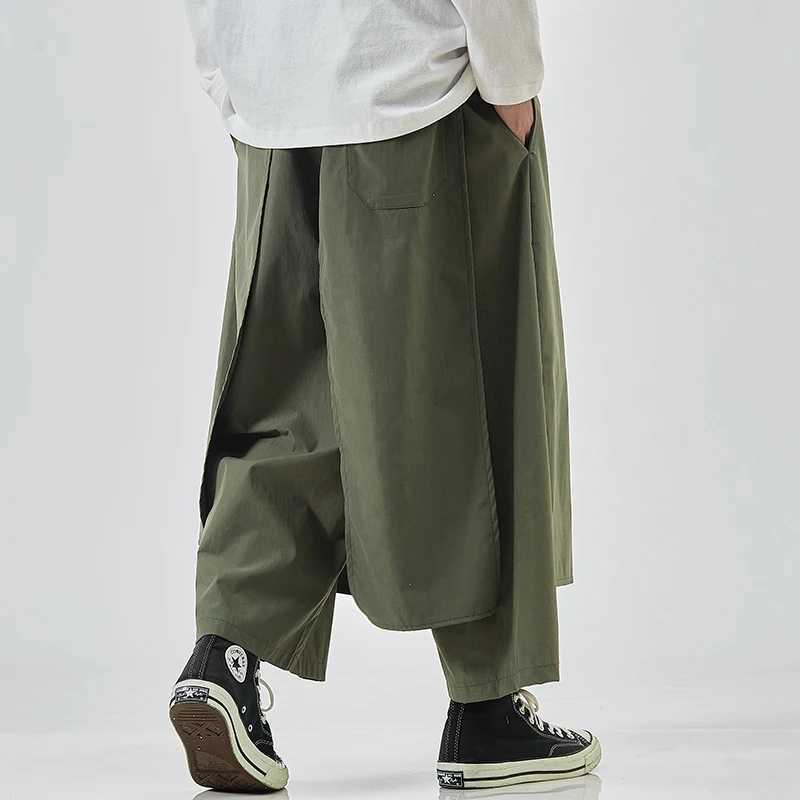 Wide Leg Pants Men 2023 Men Hip Hop Streetwear Jogger Pants Male Patchwork Casual Joggers Trousers Fashion Women Pants M-5XL y250716