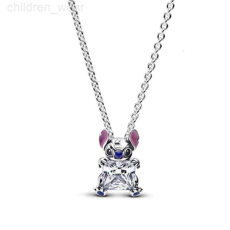 Disney 925 Silver Stitch Charm Hot Sale Suitable for 925 Sterling Silver Original Women Bracelet DIY Jewelry Gift W20250716