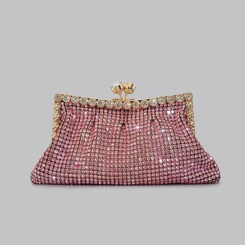 Fashion Rhinestone Clutch Bag For Women Shinny Dias Evening Party Purses
