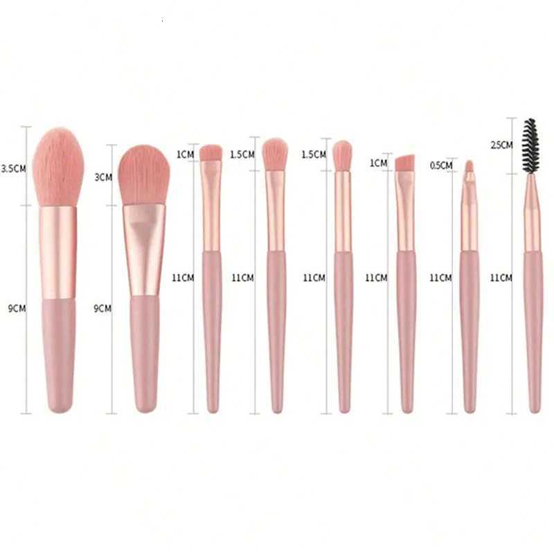 8Pcs Makeup Brush Set Makeup Concealer Brush Blush Loose Powder Brush Eye Shadow Highlighter Foundation Brush Beauty Tools XJ2500716