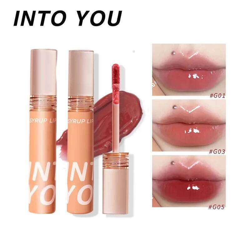 INTO YOU Syrup Liquid Cosmetics Balm Lip Tint Glossy Lipstick Makeup