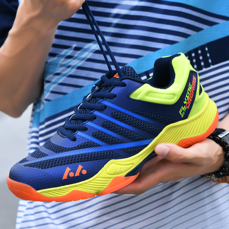 Professional grade badminton shoes for men and women with anti-slip, wear-resistant, shock-absorbing training sports shoes, breathable shoes