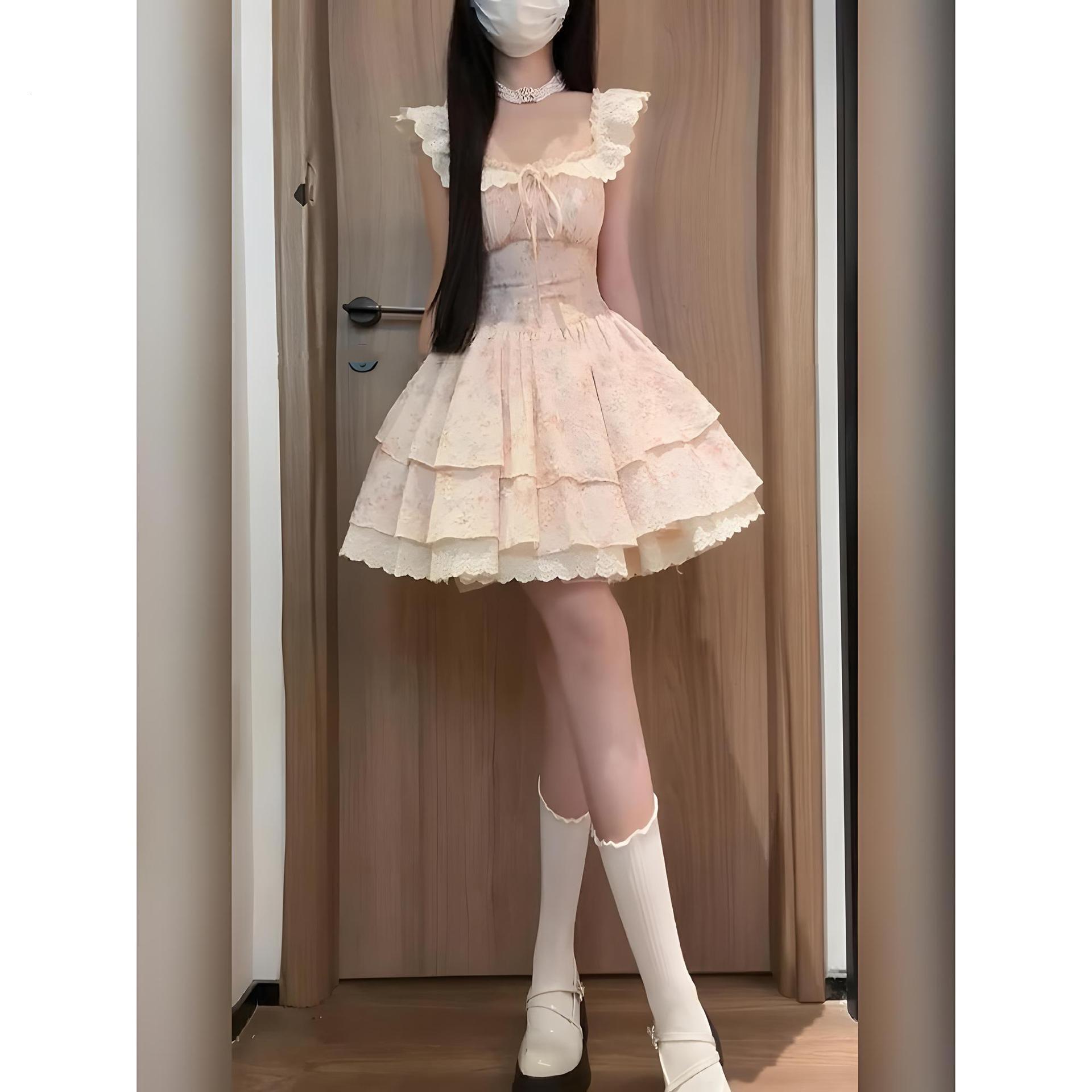 2025 French Style Minimalist High-End Gentle Temperament Socialite Waist-Cinching A-Line Long Dress Casual Elegant Strap