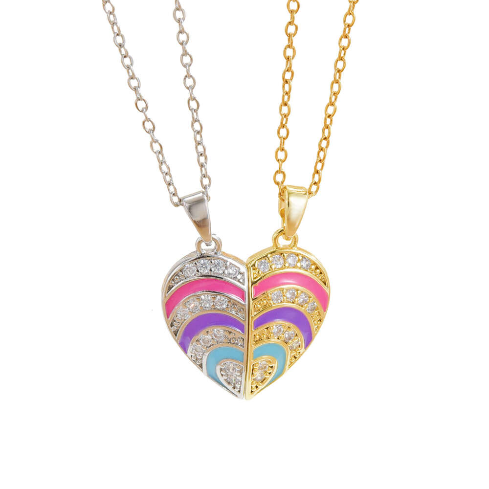 Korean Version Heart Magnetic 2024 New Versatile Design Necklace For Women Titanium Steel Collarbone Chain 209