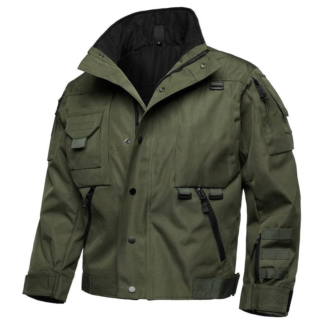 Agent Tactical Suit Mens Windproof Stab-Proof Scratch-Resistant Wear-Resistant Locomotive Hard Jacket