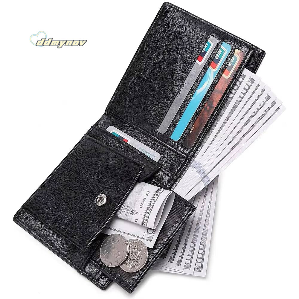 Embossed Soft PU Leather Multi-Card Credit Card Holder With Mens Short Coin Wallet ddmynov