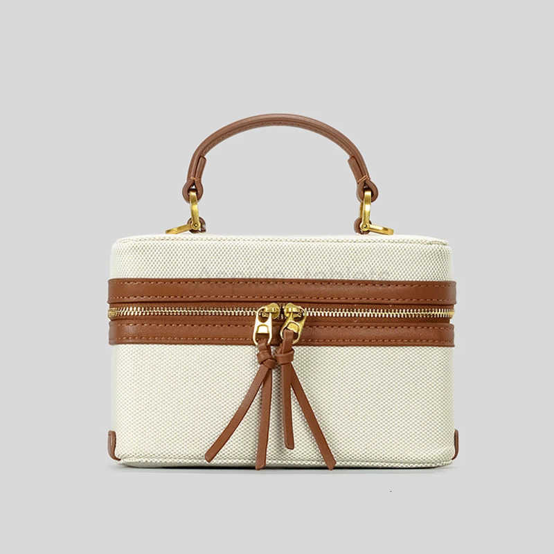Fashion Box Women Handbags Designer Thick Canvas Shoulder Crossbody Bags Casual Spring and Summer Small Purses M250716