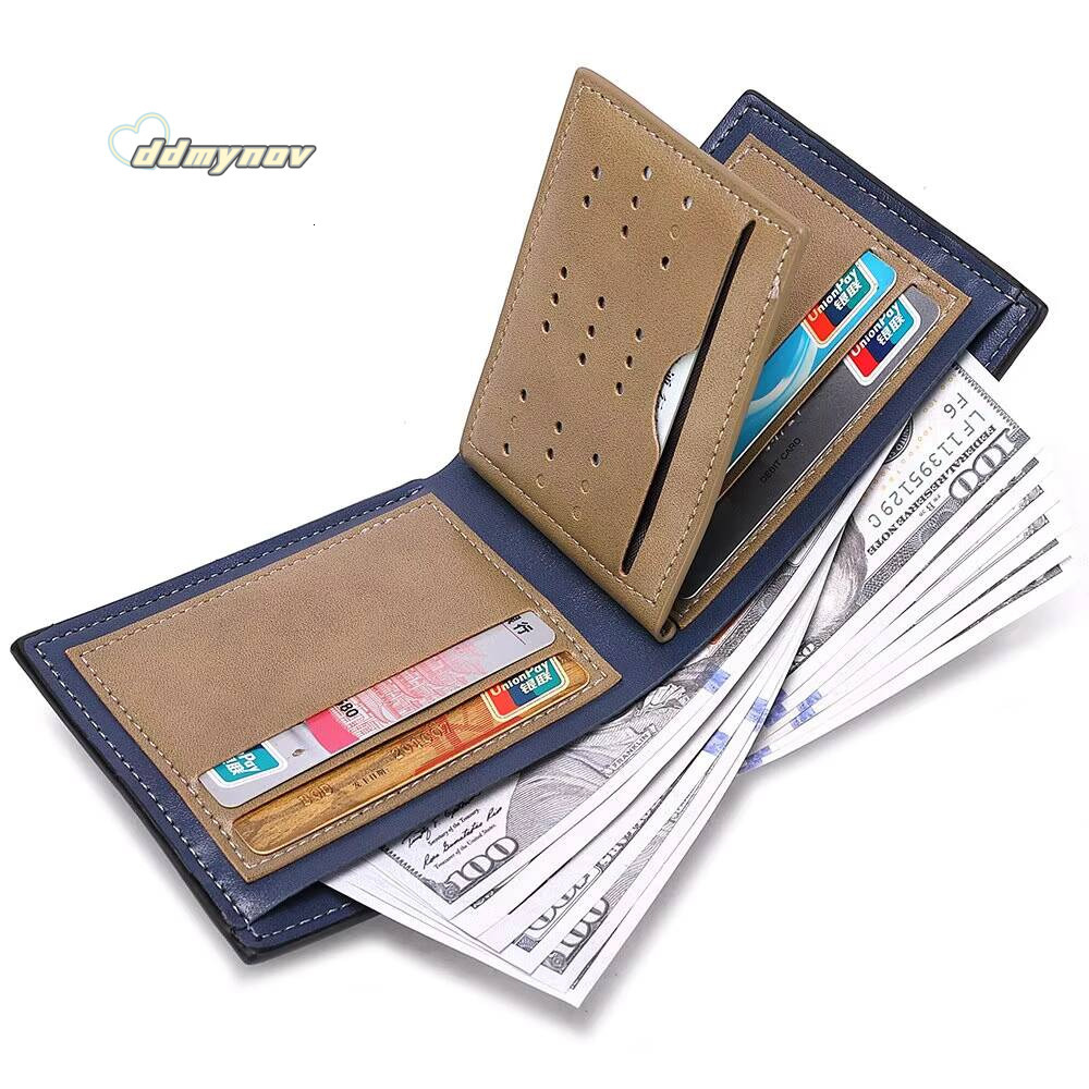 New Mens Horizontal Multi-Functional Business Zipper Coin For Men Wallet With Credit Card Holder ddmynov