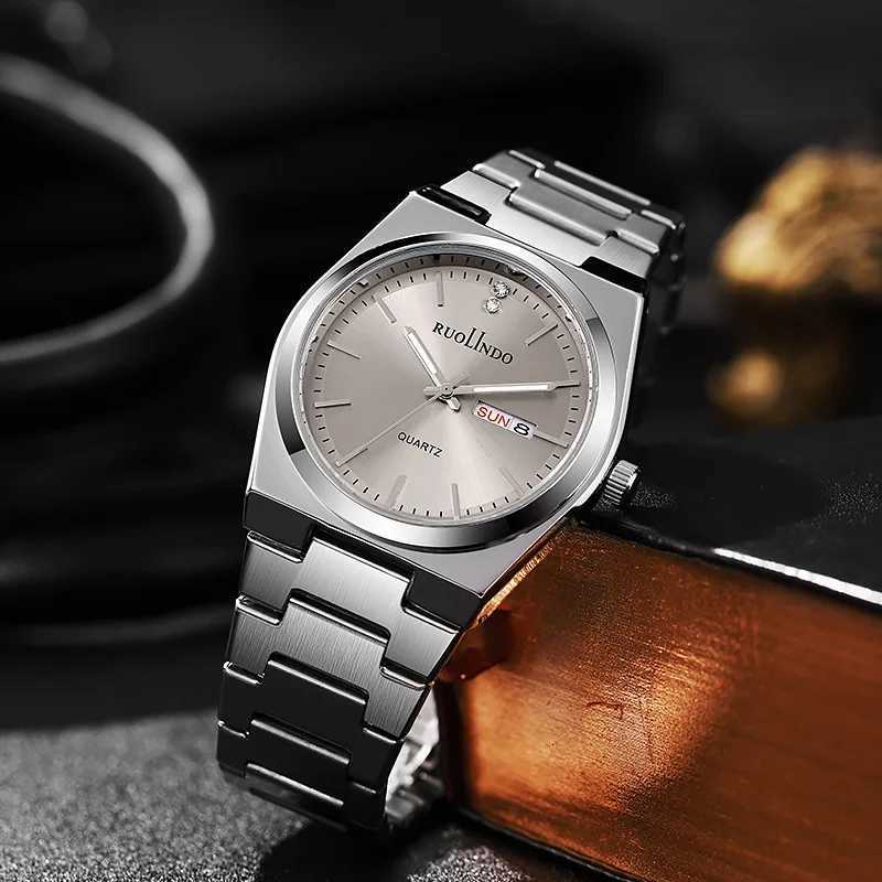 New Cross Border Mens with Steel Strip Cndar Quartz Mens Mens Luxury Y250715