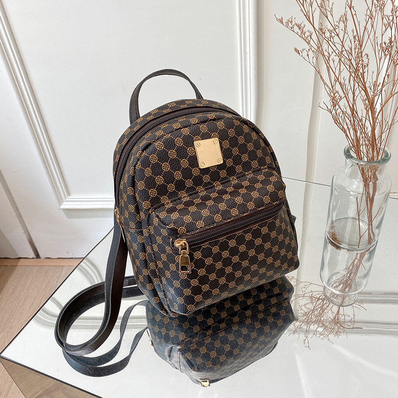 Free Shipping New Designer Vintage backpack cute polka dots printing casual daily outdoor hot mini handbag