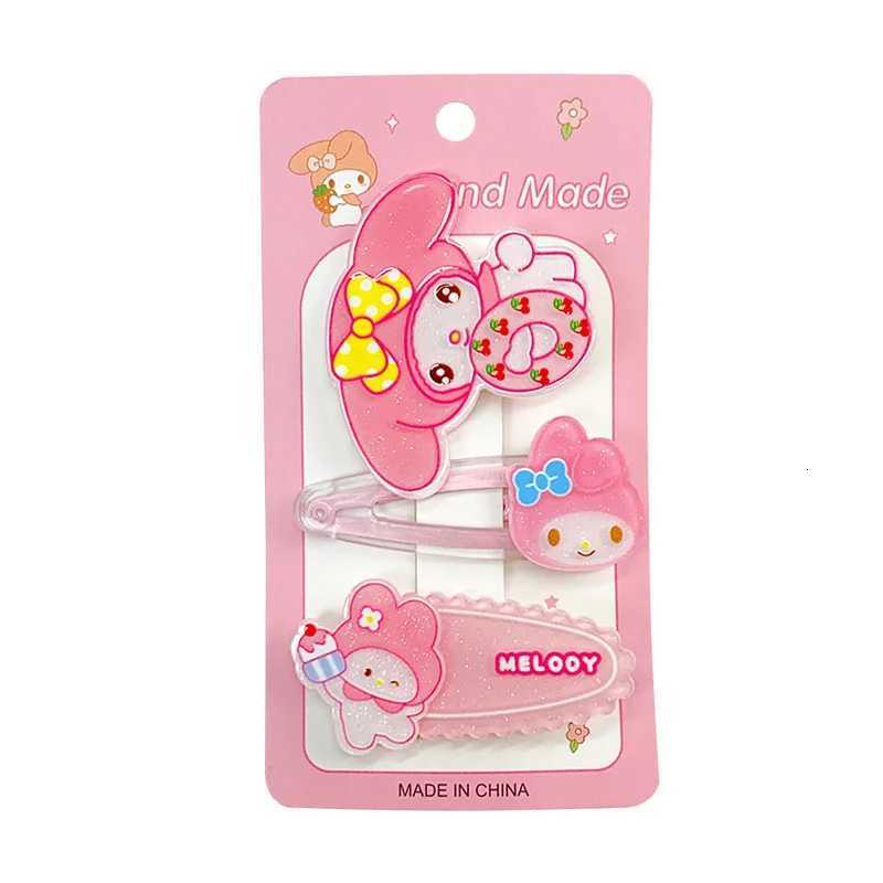 Sanrio ute tsartun Sanrio hair clip sweet girl acrylic hair clip broken hair clip BB clip bangs side clip hair accessory w250716
