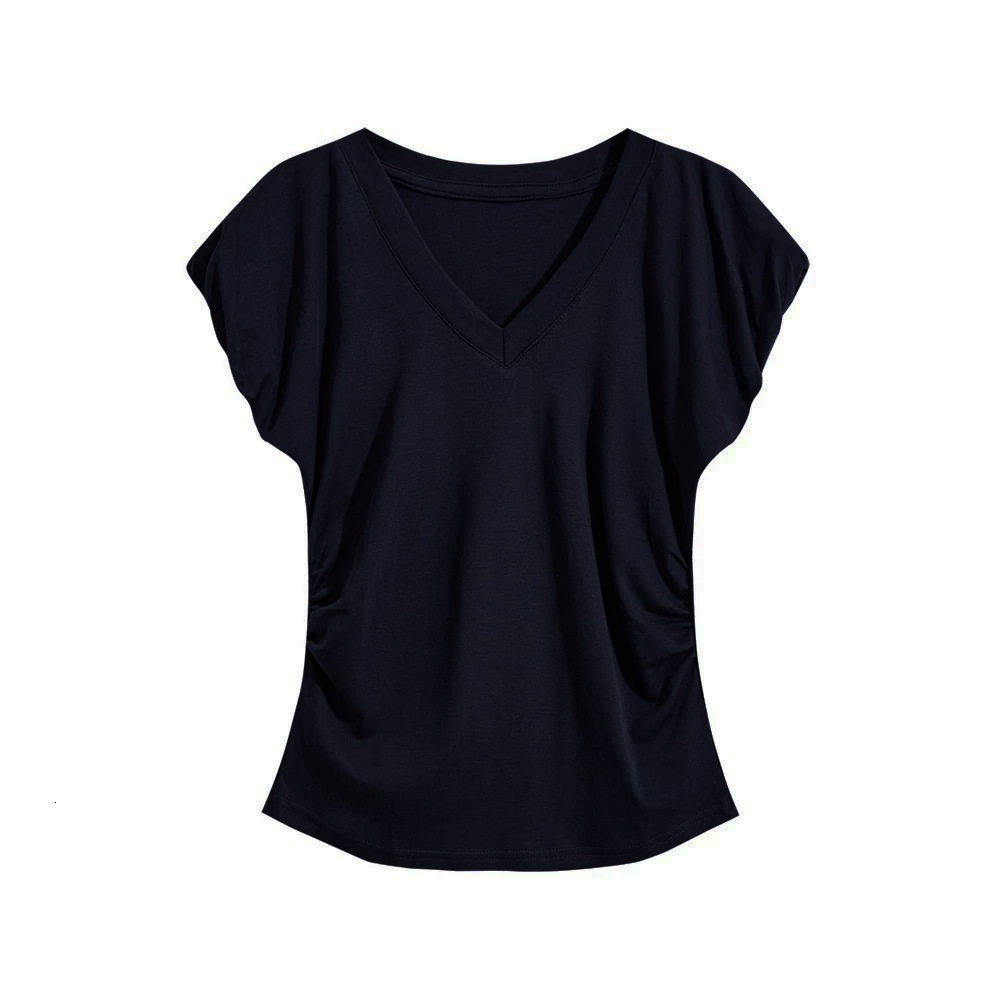Summer New Women S T Shirt Right Shoulder Puff Sleeve Short For Design Sense Ins Slim Fit Korean Version Versatile Sweet Spicy Girl Top Designer