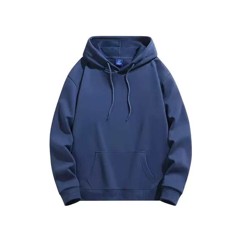 Hooded Pullover Sweater Pure Cotton Blend Thickened Flce Long Slve for Autumn u0026 Winter Comfort L251018YHNW