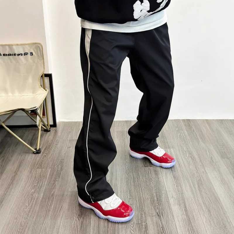 Mens Clothing Tracksuits Cargo Pants Oversize Y2K Clothing Joggers Streetwear Black Sports Trousers For Men y250716