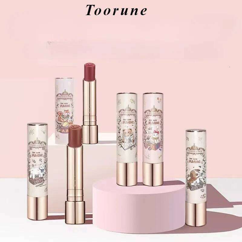 Toorune Magic Garden Lip Cosmetics Mirror Light Shuiguang Moisturizing Long Lasting Permanent Lipstick Makeup