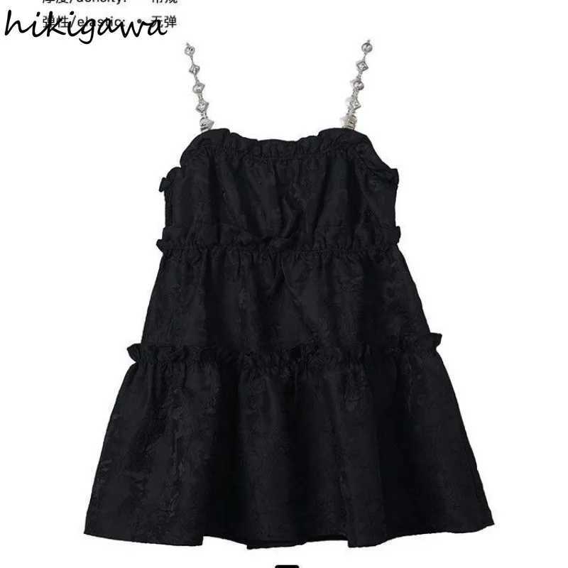 2025 Sweet Dress for Women Fashion Summer Sling Robe Femme A-line Tunic Floral Loose Ruffles Cute Dresses R250716