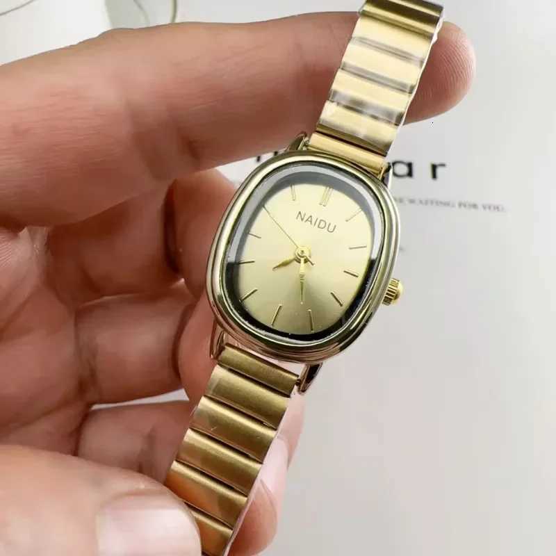 Brand Oval Dial Wen Stainless Steel Strap Luxury Ladies Quartz Wristwatches Dropsing Watches for Women Y250715