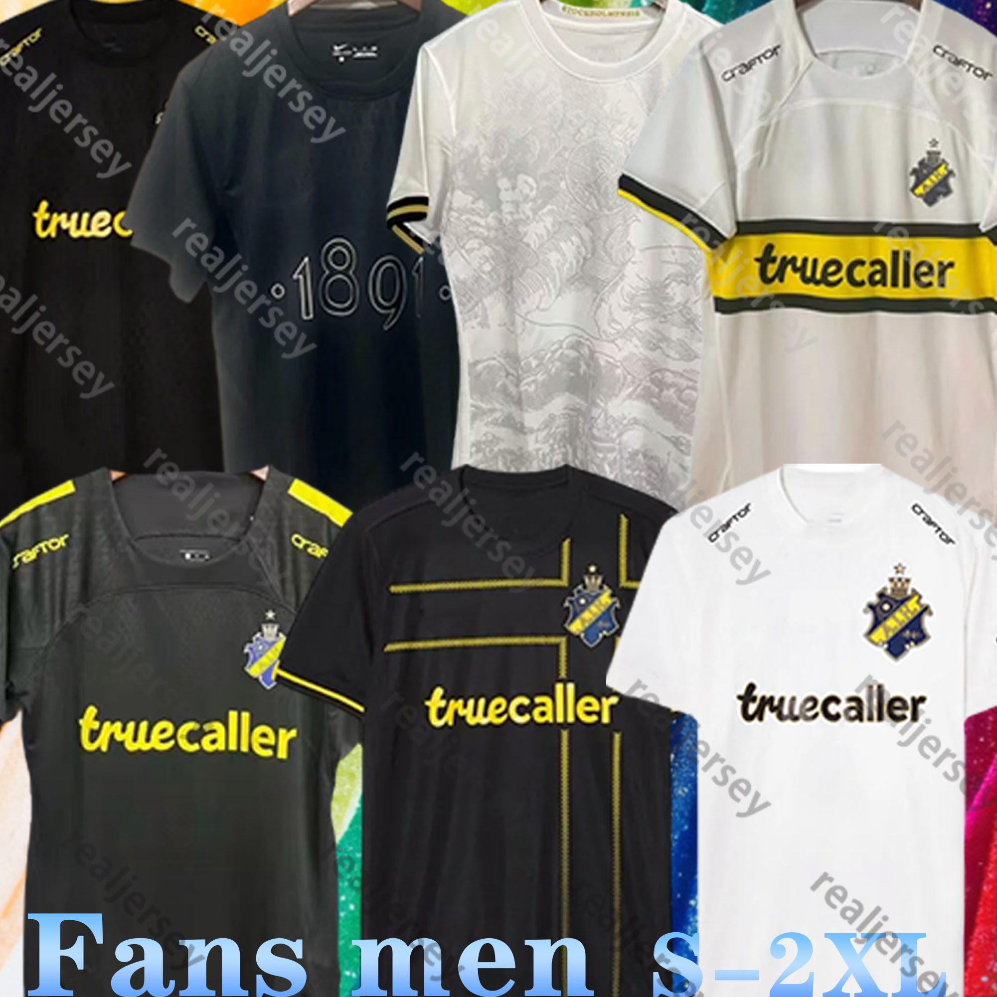 2024 2025 2026 AIK Solna SOCCER all black jerseys special HUSSEIN OTIENO GUIDETTI THILL TIHI HALITI 132-year history 24 25 26 football shirts men tops tee shirts WHITE