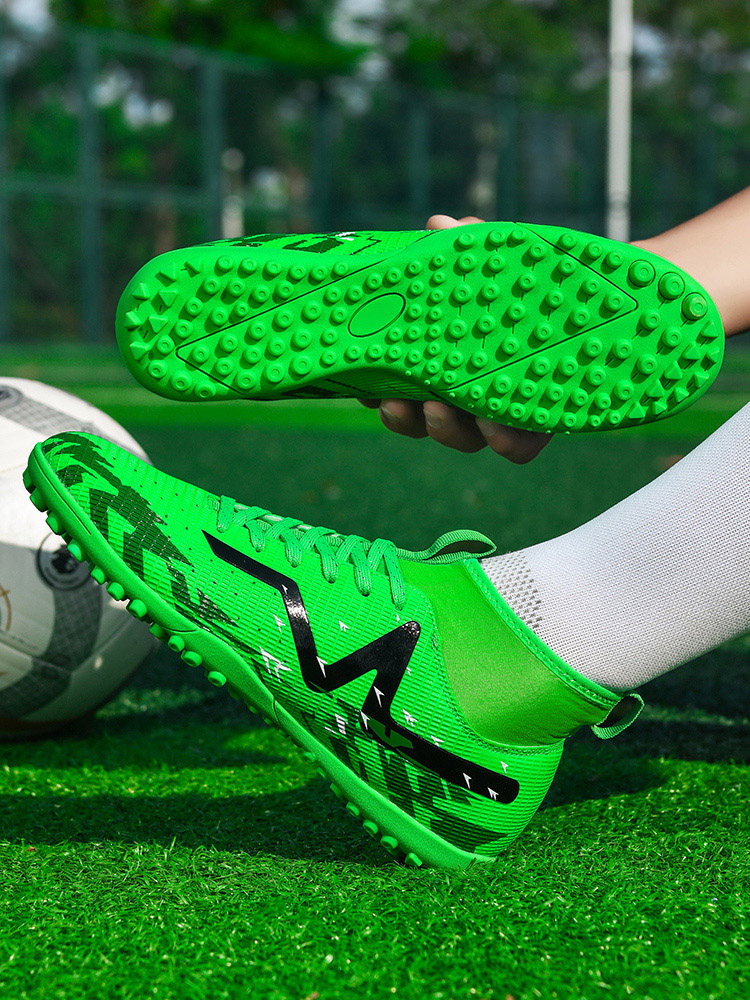 Breathable Summer Soccer Shoes - Men's Women's Kids' Grass Training Footwear with Anti-Slip Nails