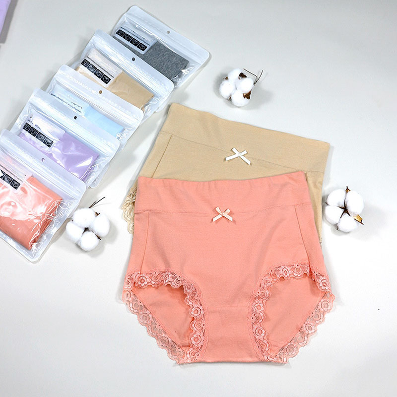 Manufacturer wholesale women's long staple cotton high waist abdominal underwear, breathable buttocks underwear
